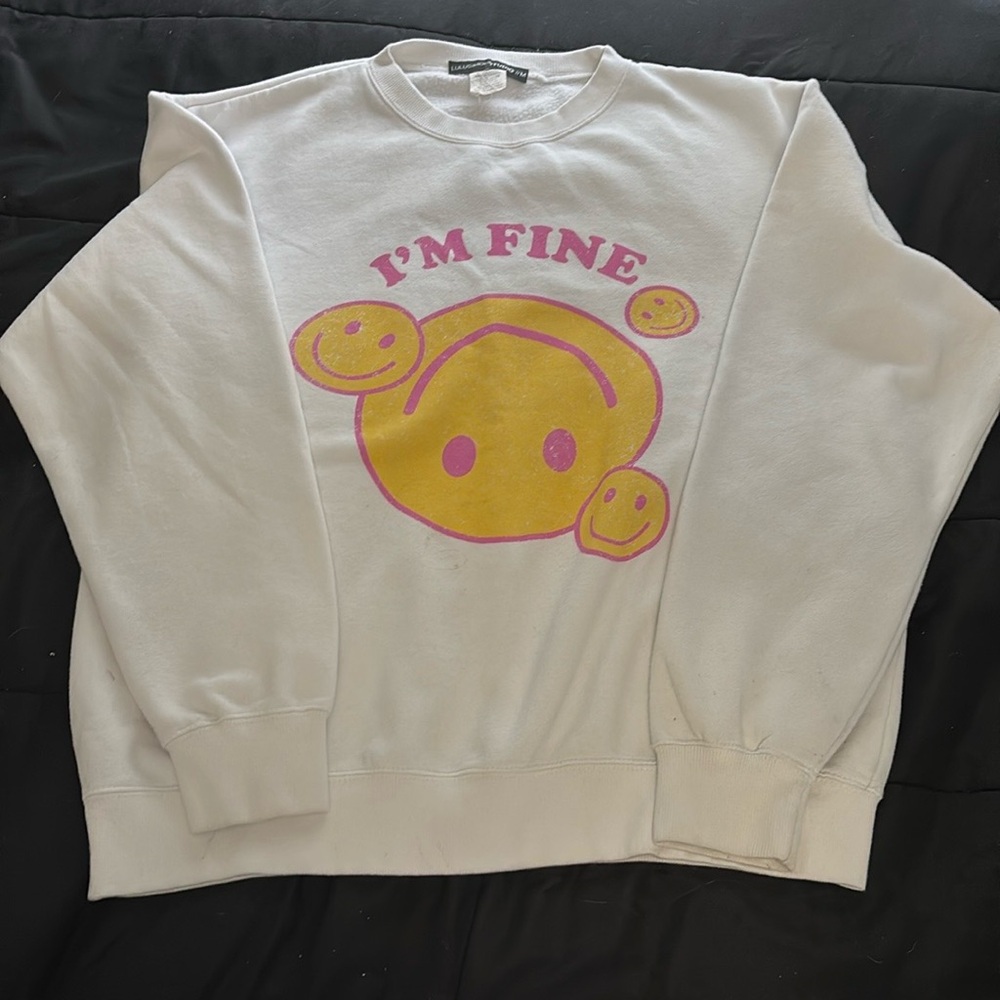 LULUSIMON STUDIO, White Crewneck, Size Mediue